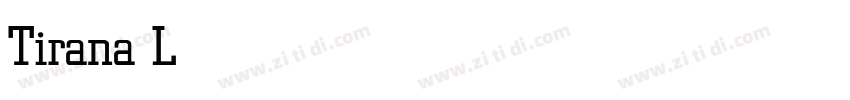 Tirana Light字体转换